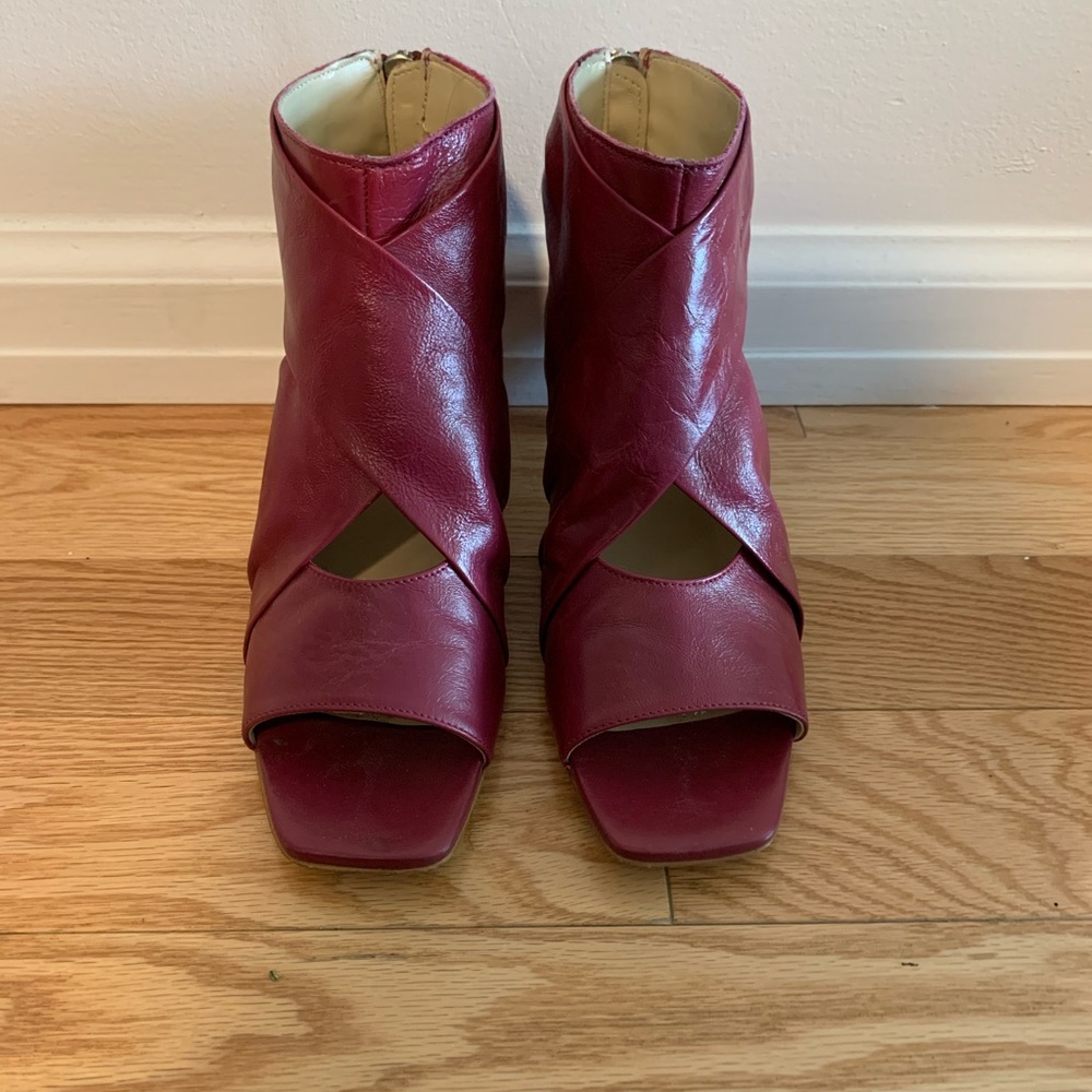 Zara open toe bootie